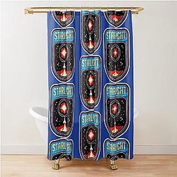 Starlight From Muse Band   Shower Curtain
