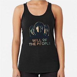 Muse band will of the people masked men design Racerback Tank Top