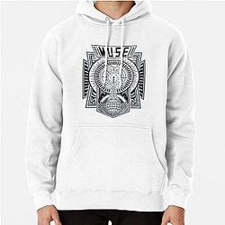 Muse Concert T-shit Design Radio Waves Grey-Black Pullover Hoodie