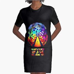 simple joys simplicity muse music muse, bird Graphic T-Shirt Dress