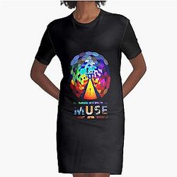 bird life team building muse music muse, environment Graphic T-Shirt Dress