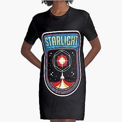 Starlight From Muse Band   Graphic T-Shirt Dress