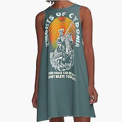 Cydonia Knights - Muse Band   A-Line Dress