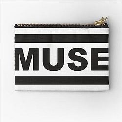flowers vines downtown muse music muse, muse dubuque Zipper Pouch