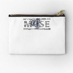 Muse s UK Metal Rock for Man for Women Unique Tees for Boys Birthday Gift Gift Ideas white Zipper Pouch