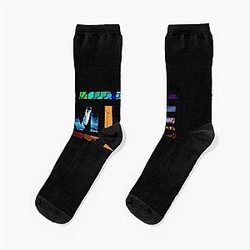 blue outdoors muse music muse nature tree Socks