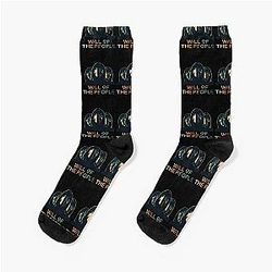 Muse band will of the people masked men design  Socks