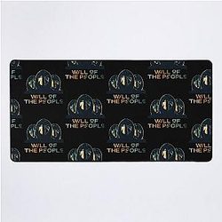 Muse band will of the people masked men design  Desk Mat