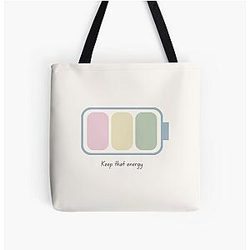 Muse music band white All Over Print Tote Bag