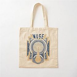Muse Concert T-shit Design Radio Waves Cotton Tote Bag