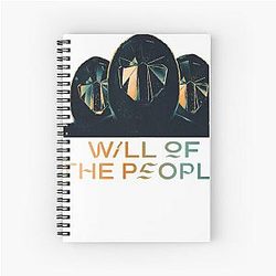 Muse band will of the people masked men Spiral Notebook