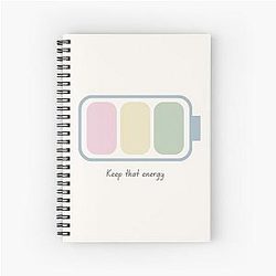 Muse music band white Spiral Notebook