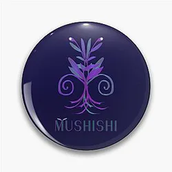 Mushishi Navy Blue Original by SillyFun Redbubble Pin