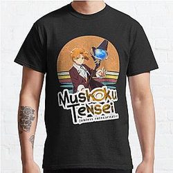 Mushoku Tensei Tシャツ - レトロサークルクラシックTシャツRB2112のRUDEUS [ID8531]