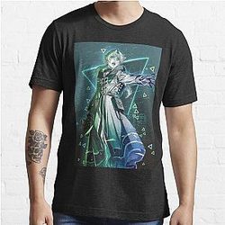 Mushoku Tensei Tシャツ - Rudeus Greyrat Mushoku Tensei レトロエッセンシャルTシャツRB2112 [ID8545]