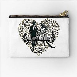 My Happy Marriage Romantic Love Quote for Couples Zipper Pouch