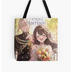 My Happy Marriage Anime All Over Print Tote Bag