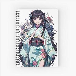 Cute Miyo Saimori My Happy Marriage Anime Fanart Spiral Notebook