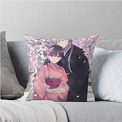 My Happy Marriage in Japan with a Kimono Throw Pillow