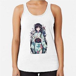 Cute Miyo Saimori My Happy Marriage Anime Fanart Racerback Tank Top