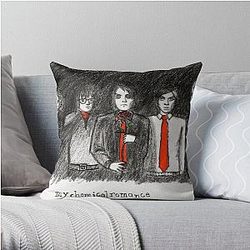 cartoon mcr Throw Pillow RB1810