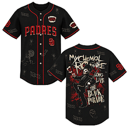 My Chemical Romance The Black Parade Tour 2026 HTCT1808 My Chemical Romance Baseball Jersey 