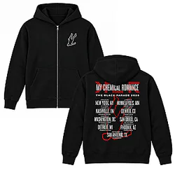 MCR The Black Parade Tour 2026 Zipped My Chemical Romance Hoodie
