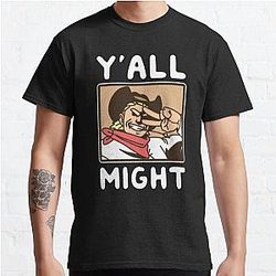 My Hero Academia T-Shirts - Y'all Might Classic T-Shirt RB2210