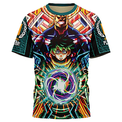 Trippy Deku x All Might PTTT0704 3D My Hero Academia T-Shirts