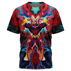 Atmospheric Blast All Might PTTT0704 3D My Hero Academia T-Shirts