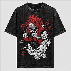 Red Riot My Hero Academia Washed T-Shirt My Hero Academia T-Shirts NTT2808