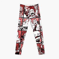 My Hero Academia Leggings - BNHA Kirishima collage - color version Leggings RB2210