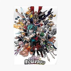 My Hero Academia Posters - My Hero Academia All Character Design Poster RB2210