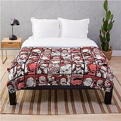My Hero Academia Blanket - BNHA Kirishima collage - color version Throw Blanket RB2210