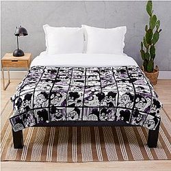 My Hero Academia Blanket - Minoru Mineta Collage- color version Throw Blanket RB2210