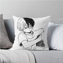 My Hero Academia Pillows - Todoroki with his cat Throw Pillow RB2210