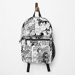 My Hero Academia Backpacks - My Hero Academia Deku Manga Collage Black and White Backpack RB2210