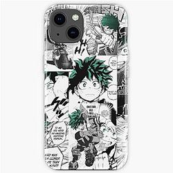 My Hero Academia Cases - My Hero Academia Deku Manga Collage  iPhone Soft Case RB2210