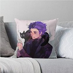 My Hero Academia Pillows - Hitoshi Shinsou + Cat Throw Pillow RB2210