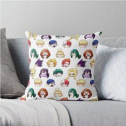 My Hero Academia Pillows - BNHA Pattern Throw Pillow RB2210