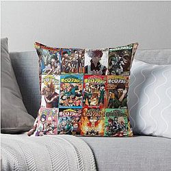 My Hero Academia Pillows - My hero academia Cover Collage Throw Pillow RB2210