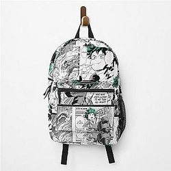 My Hero Academia Backpacks - My Hero Academia Deku Manga Collage  Backpack RB2210