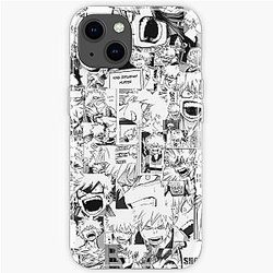 My Hero Academia Cases - angry Bakugou Katsuki collage iPhone Soft Case RB2210
