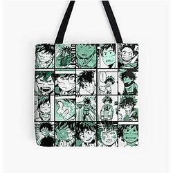 My Hero Academia Bags - Midoriya Izuku collage color version All Over Print Tote Bag RB2210