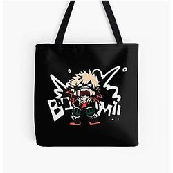 My Hero Academia Bags - My Hero Academia Katsuki Bakugo All Over Print Tote Bag RB2210