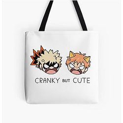 My Hero Academia Bags - Cranky But Cute! Kacchan &amp; Kyo All Over Print Tote Bag RB2210