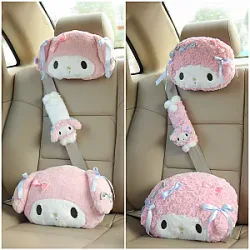 Sanrio Cute My Melody Car Seat Headrest Seat Belt Cover