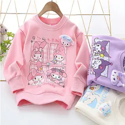 My Melody Sanrio Anime Children Clothing Cute Cartoon Sweatshirts