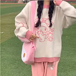 Sanrio My Melody Cute Cartoon Pullover Knit Sweater
