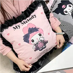 Cute Anime Sanrio My Melody Stuffed Plush Doll Cartoon Pillow Blanket Sofa Seat Cushion